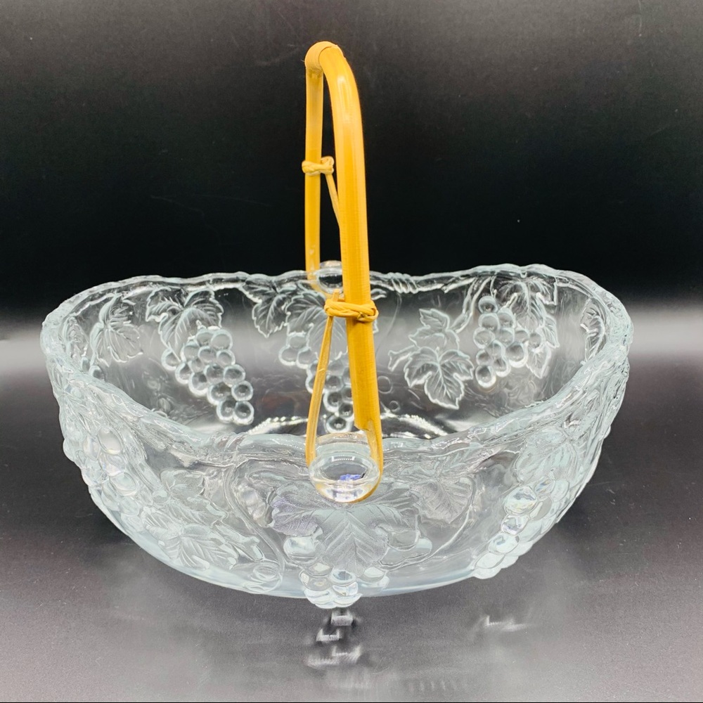 Aderia Glass Quality Vintage Japan Glass Basket